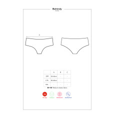 Трусики Obsessive Behindy Чорні L/XL