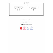 Стрінги Obsessive 854-THO-1 Чорні S/M