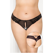 Трусики SoftLine G-String 2435 Plus Size XXL Черные