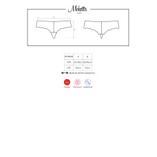 Трусики Obsessive Moketta Черные L/XL