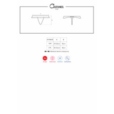 Стрінги Obsessive Charmea Чорні S/M