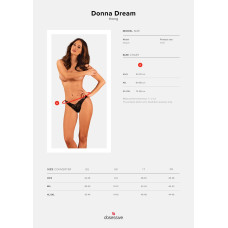 Трусуки Obsessive Donna Dream thong чорні XL/2XL
