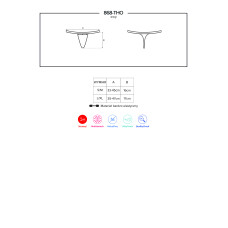 Стрінги Obsessive 868-THO-1 Чорні S/M
