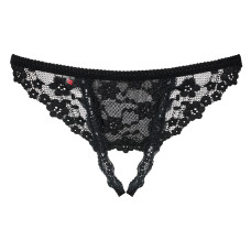 Стрінги відкриті Obsessive Letica Чорні L/XL