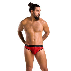Мужские полупрозрачные трусы Passion 031 Slip Mike Red XXL/XXXL