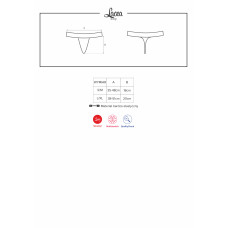 Стрінги Obsessive Lacea Кольорові S/M