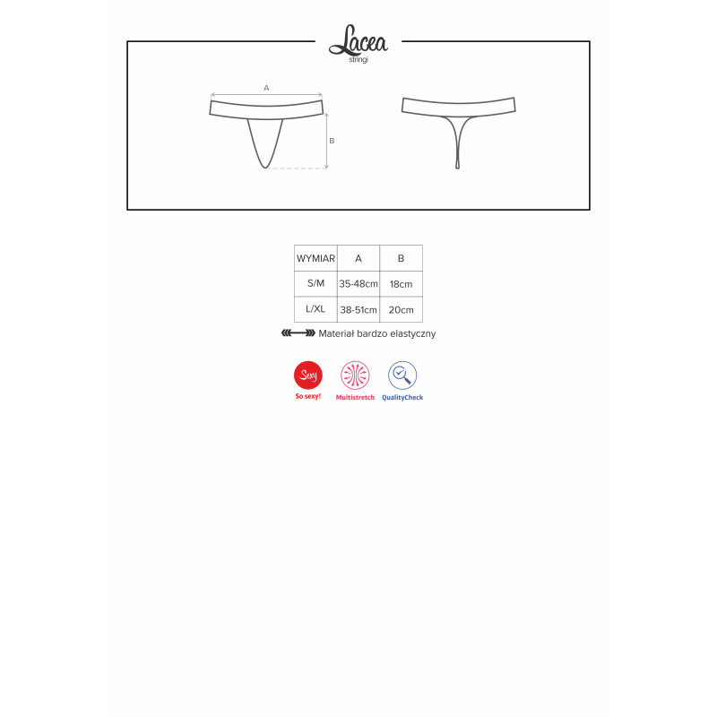 Стрінги Obsessive Lacea Кольорові S/M Стрінги Obsessive Lacea Кольорові S/M