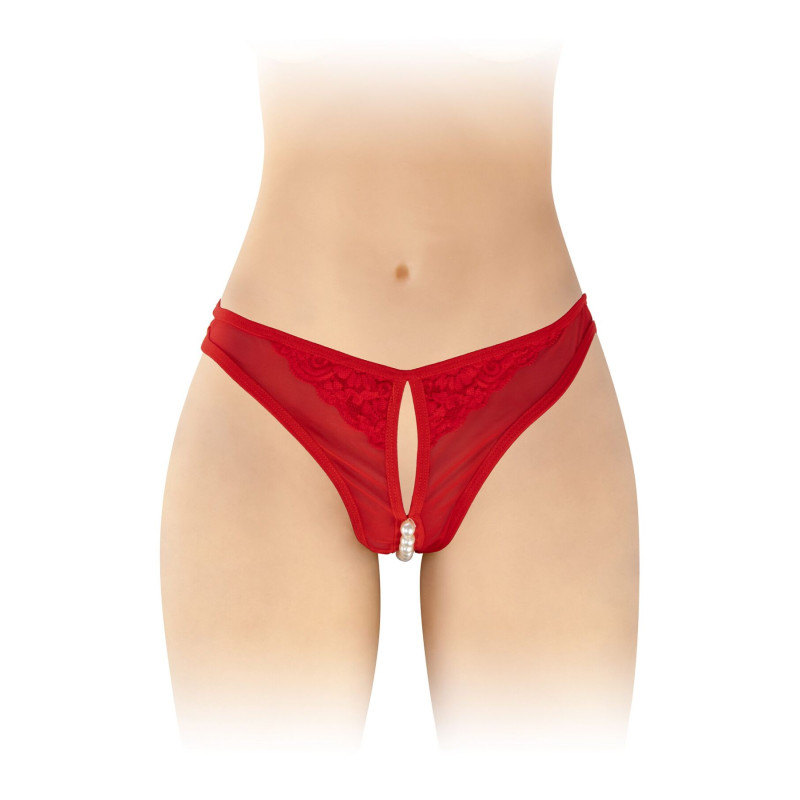 Трусики с жемчугом и доступом Fashion Secret Sophie Red S/L Трусики с жемчугом и доступом Fashion Secret Sophie Red S/L