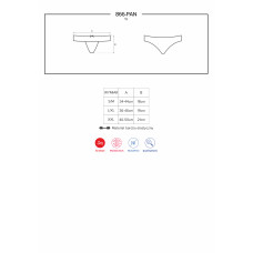Трусики Obsessive 866-PAN-1 Чорні XXL