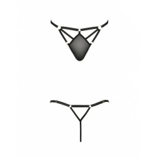 Стринги со стреп Passion Exclusive MEGGY THONG black L/XL