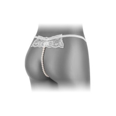 Трусики-стринги с жемчужной нитью Fashion Secret KATIA White S/L
