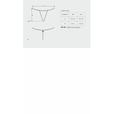 Стрінги Obsessive Cocardina Чорні S/M