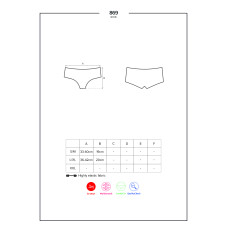 Трусики Obsessive 869-SHO-1 Черные L/XL