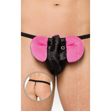 Трусы SoftLine Слоник Thong 4445 S/L Черные