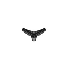 Полупрозрачные трусики с подвеской Obsessive Ivannes panties черные L/XL