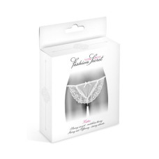 Трусики-стринги с жемчужной нитью Fashion Secret KATIA White S/L