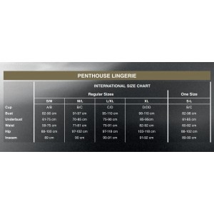 Трусики-стринги Penthouse Classified Black S/M