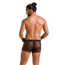 Мужские прозрачные боксеры Passion 032 Short James Black L/XL