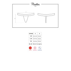 Стринги Obsessive Picantina Черные L/XL