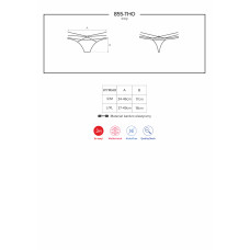 Стрінги Obsessive 855-THO-1 Чорні S/M