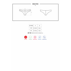 Трусики Obsessive 846-PAN-1Чорні S/M