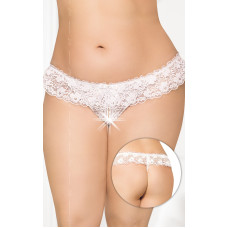 Трусики SoftLine G-String 2432 Plus Size XL/XXXL Білі