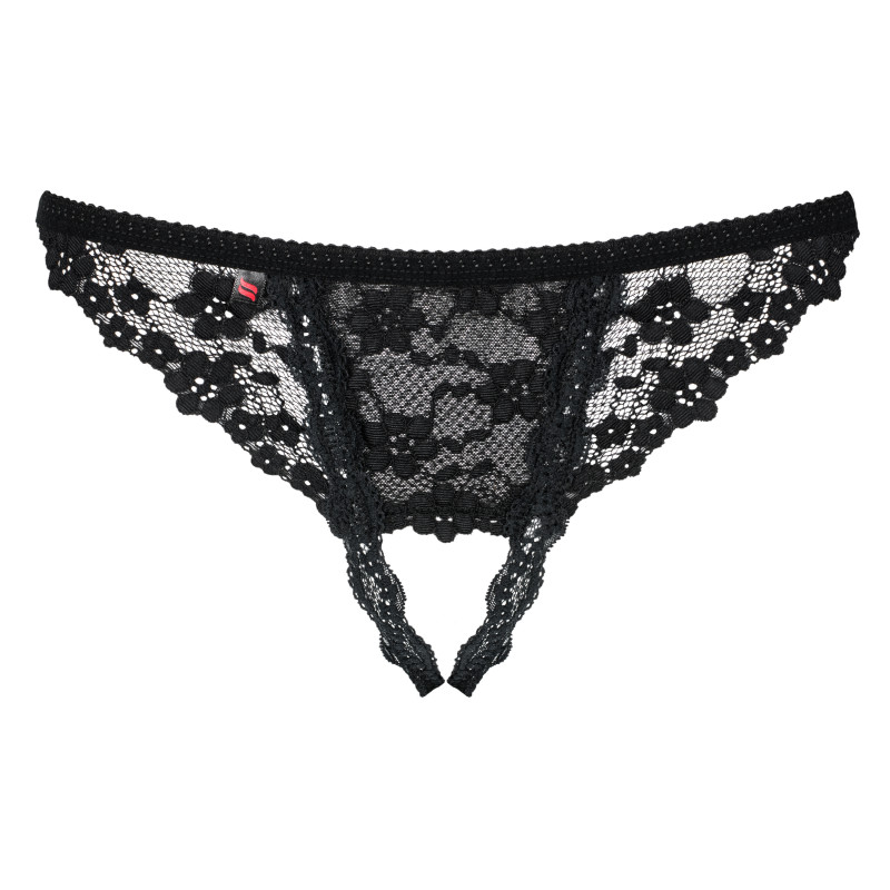 Стрінги відкриті Obsessive Letica Чорні S/M Стрінги відкриті Obsessive Letica Чорні S/M