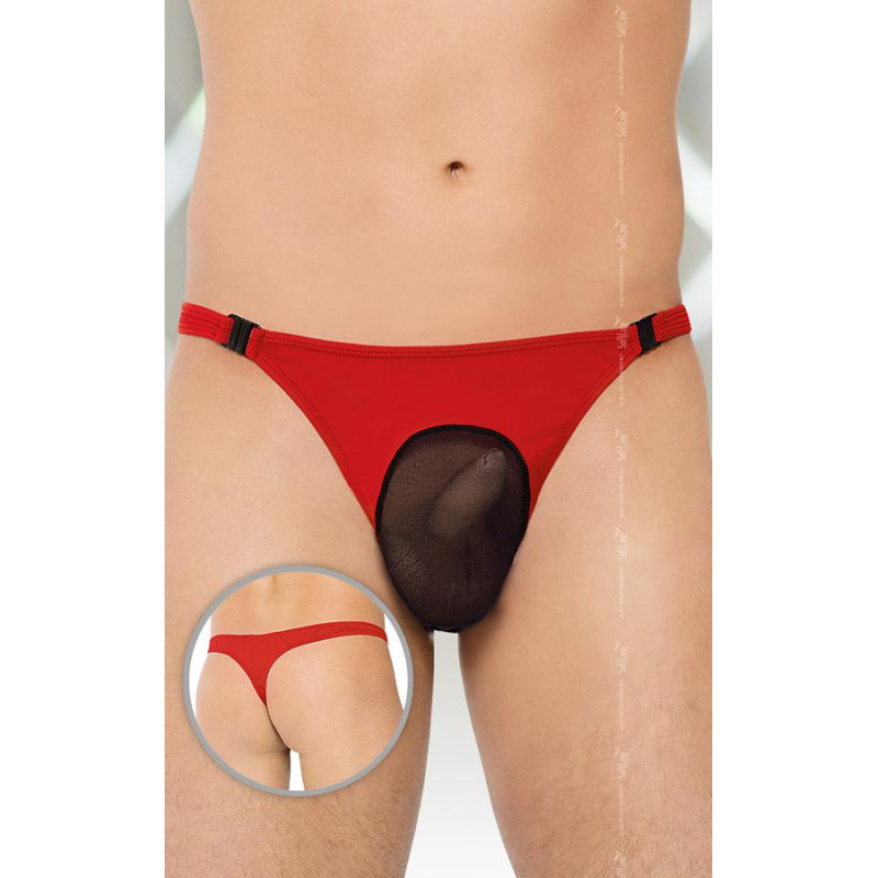 Мужские трусы SoftLine Thongs 4502 Красные XL