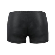 Мужские кожаные боксеры с молниями Passion 049 Short Matt Black S/M