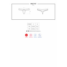 Стрінги Obsessive 846-THO-1 Чорні L/XL