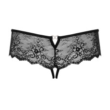 Трусики відкриті Obsessive Merossa Чорні XXL