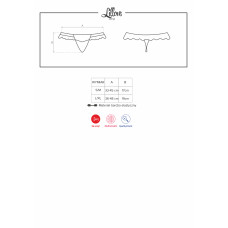 Стринги Obsessive Рожеві Lillove S/M