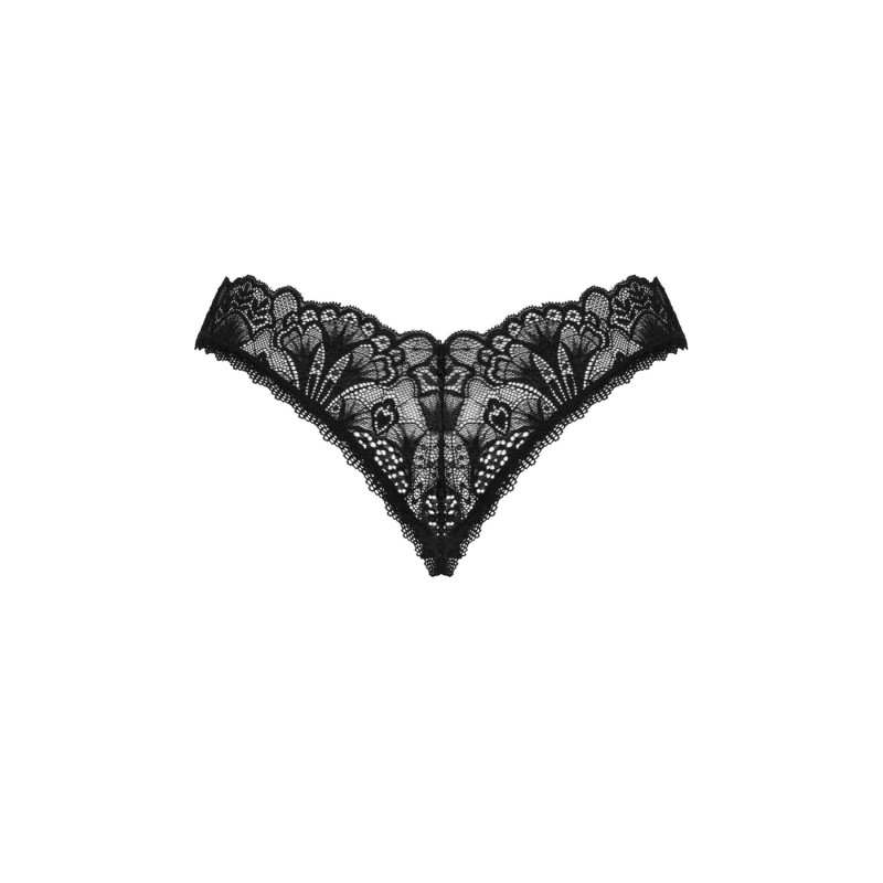 трусики Obsessive Donna Dream crotchless thong черные XS/S трусики Obsessive Donna Dream crotchless thong черные XS/S