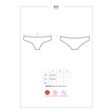 Трусики Obsessive 874-PAN-2 Бежеві S/M