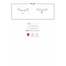 Стрінги Obsessive 857-THO-1 Чорні S/M