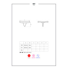 Стрінги Obsessive 869-THO-1 Чорні L/XL