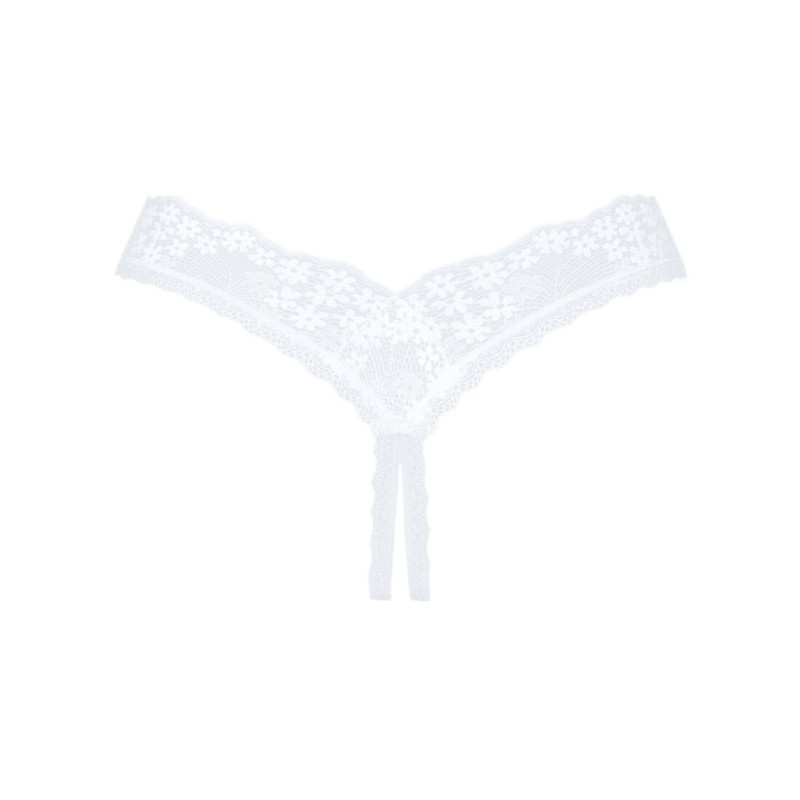 Мереживні танга Obsessive Heavenlly crotchless thong M/L, з доступом Мереживні танга Obsessive Heavenlly crotchless thong M/L, з доступом