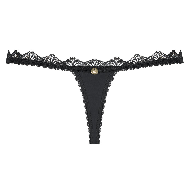 Стрінги Obsessive Lolitte Чорні L/XL Стрінги Obsessive Lolitte Чорні L/XL