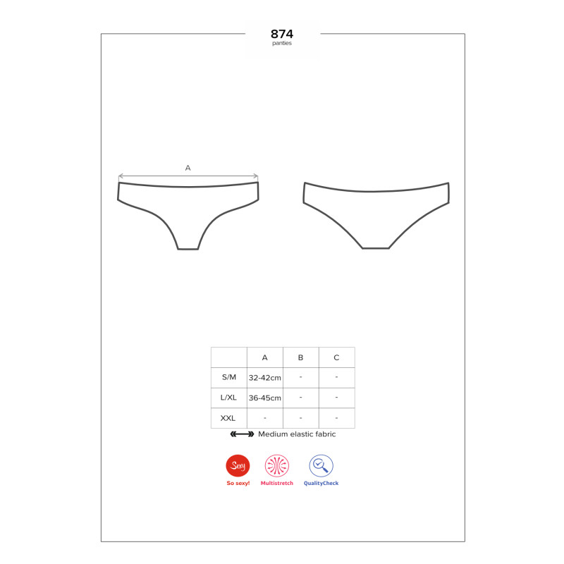 Трусики Obsessive 874-PAN-2 Бежеві L/XL Трусики Obsessive 874-PAN-2 Бежеві L/XL