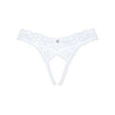 Кружевная танга Obsessive Heavenlly crotchless thong M/L, с доступом