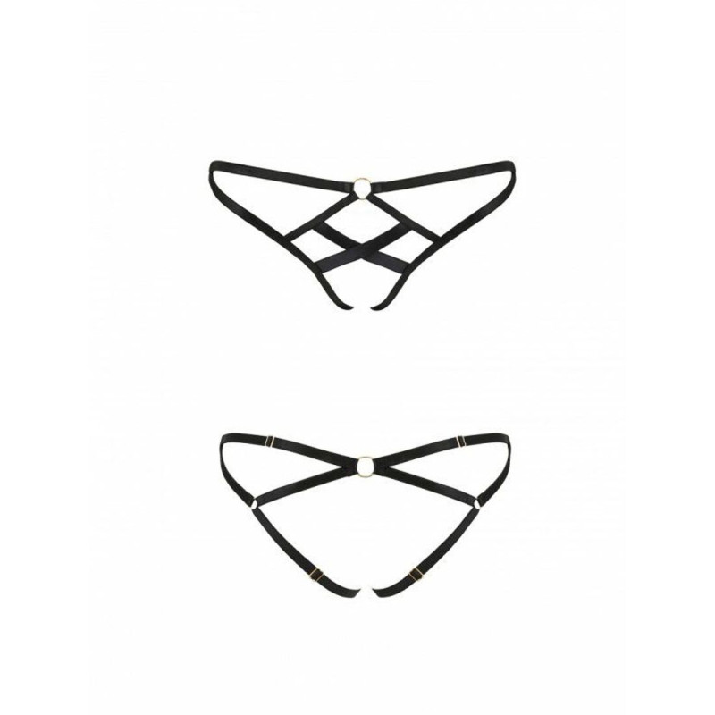Трусики зі стреп Passion Exclusive Nicky Thong black L/XL Трусики зі стреп Passion Exclusive Nicky Thong black L/XL