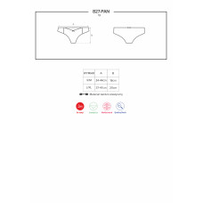 Трусики Obsessive 827-PAN-3 Червоні L/XL