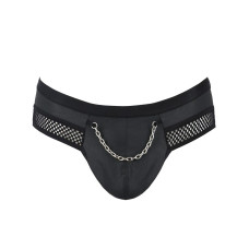 Чоловічі труси з ланцюжком Passion 030 Slip Tom Black S/M
