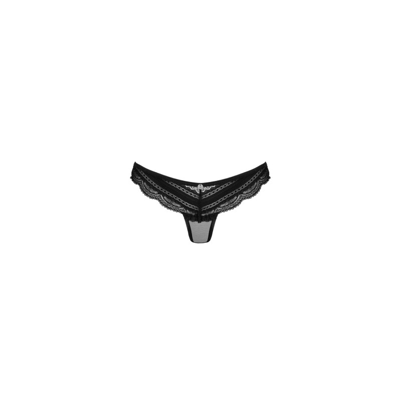 Полупрозрачные трусики с подвеской Obsessive Ivannes panties black черные 2XL/3XL Полупрозрачные трусики с подвеской Obsessive Ivannes panties black черные 2XL/3XL