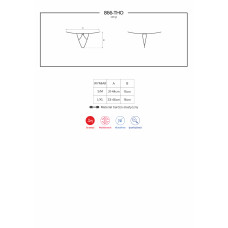 Стрінги Obsessive 866-THO-1 Чорні S/M