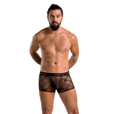 Мужские прозрачные боксеры Passion 032 Short James Black XXL/XXXL