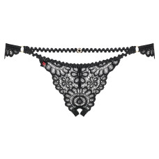 Трусики відкриті Obsessive Mixty Чорні S/M