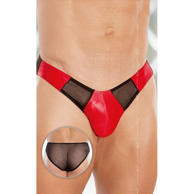 Трусы SoftLine Thong 4466 XL Красные Трусы SoftLine Thong 4466 XL Красные