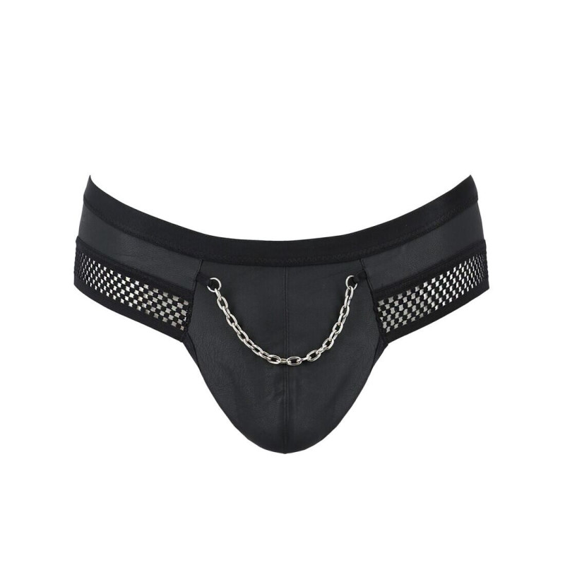 Чоловічі труси з ланцюжком Passion 030 Slip Tom Black XXL/XXXL Чоловічі труси з ланцюжком Passion 030 Slip Tom Black XXL/XXXL