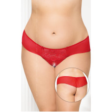 Трусики SoftLine G-String 2433 Plus Size XL Червоні